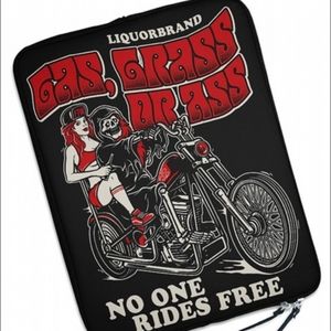 Liquor Brand Gas Grass Or A@# Laptop Tablet Sleeve
